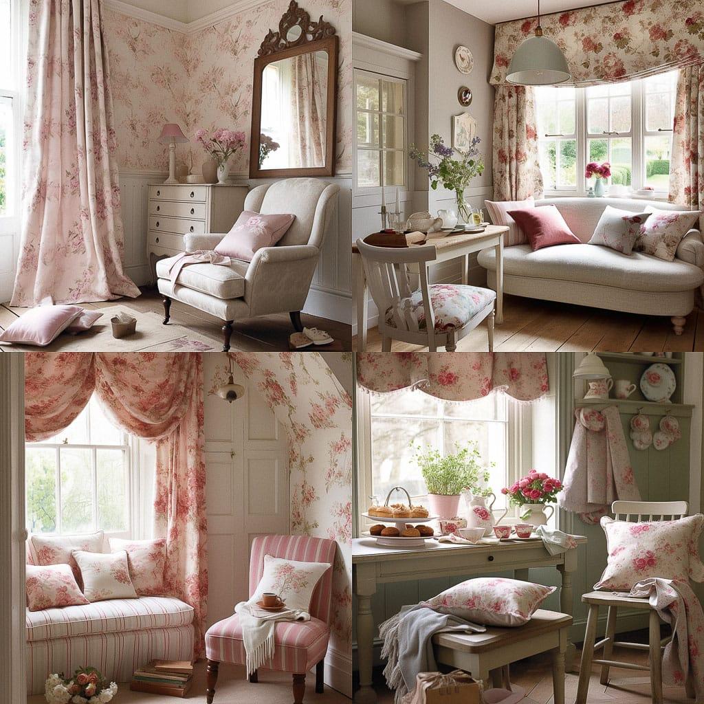 Laura Ashley style, Midjourney V5, render 1 of 4
