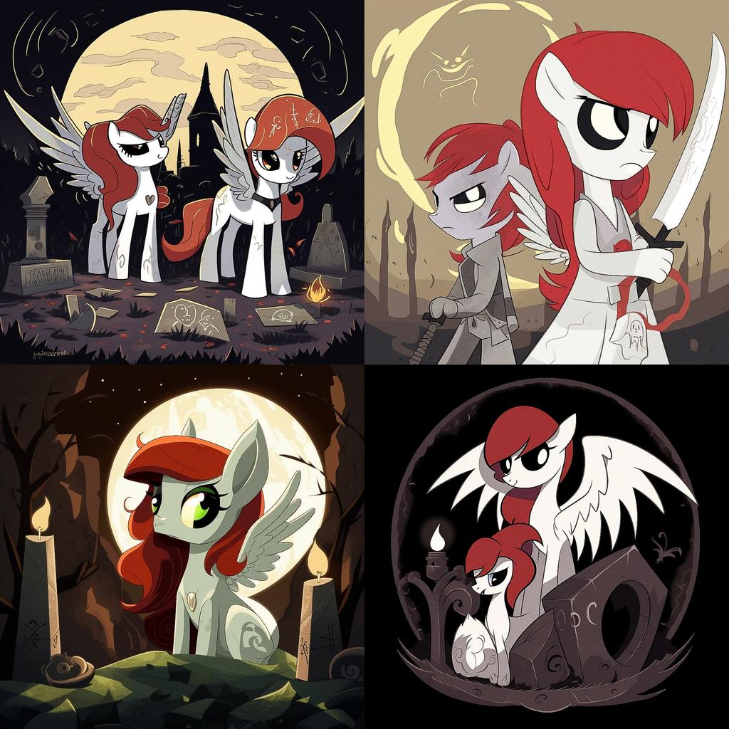 Lauren Faust style, Midjourney V5, render 1 of 4