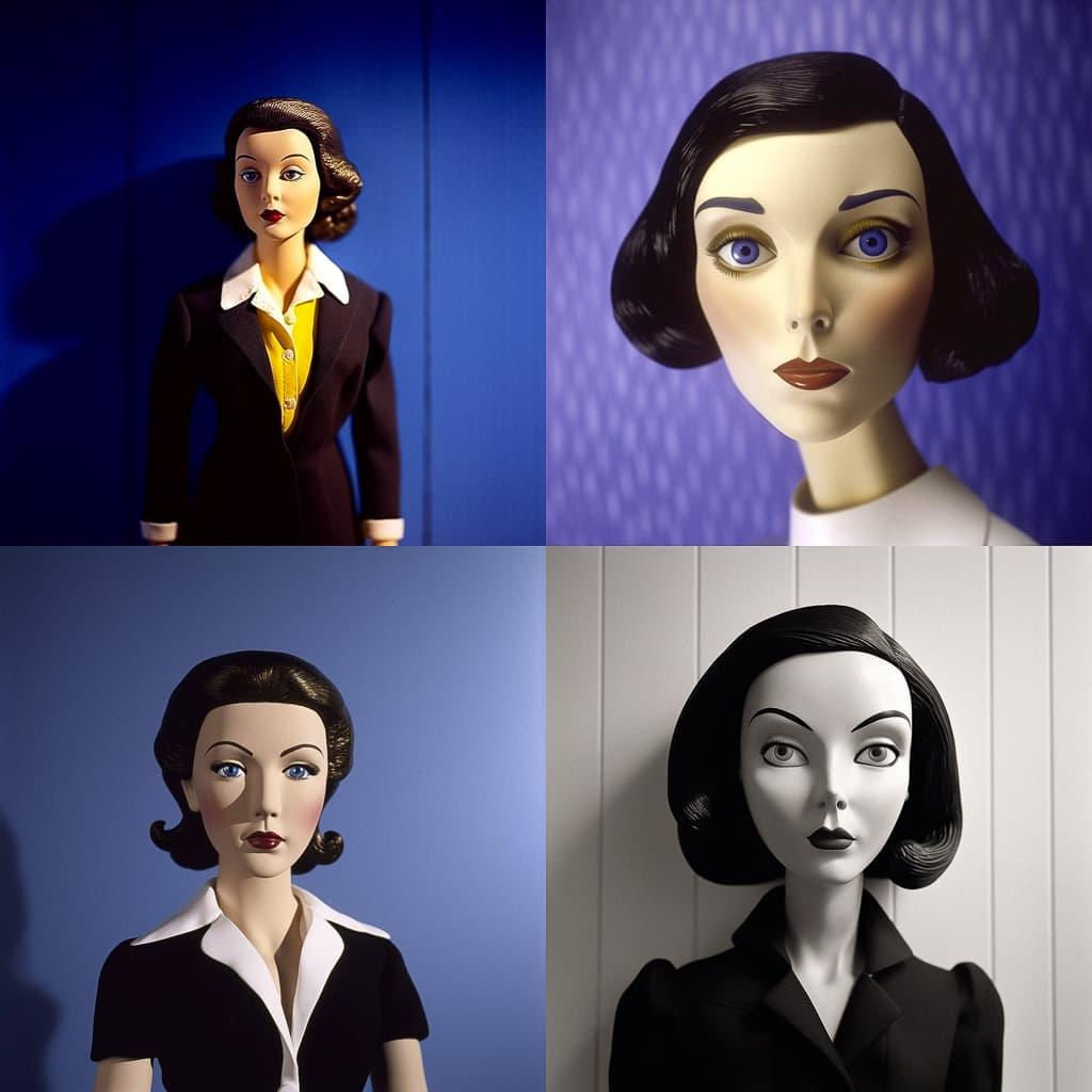 Laurie Simmons style, Midjourney V5, render 1 of 4