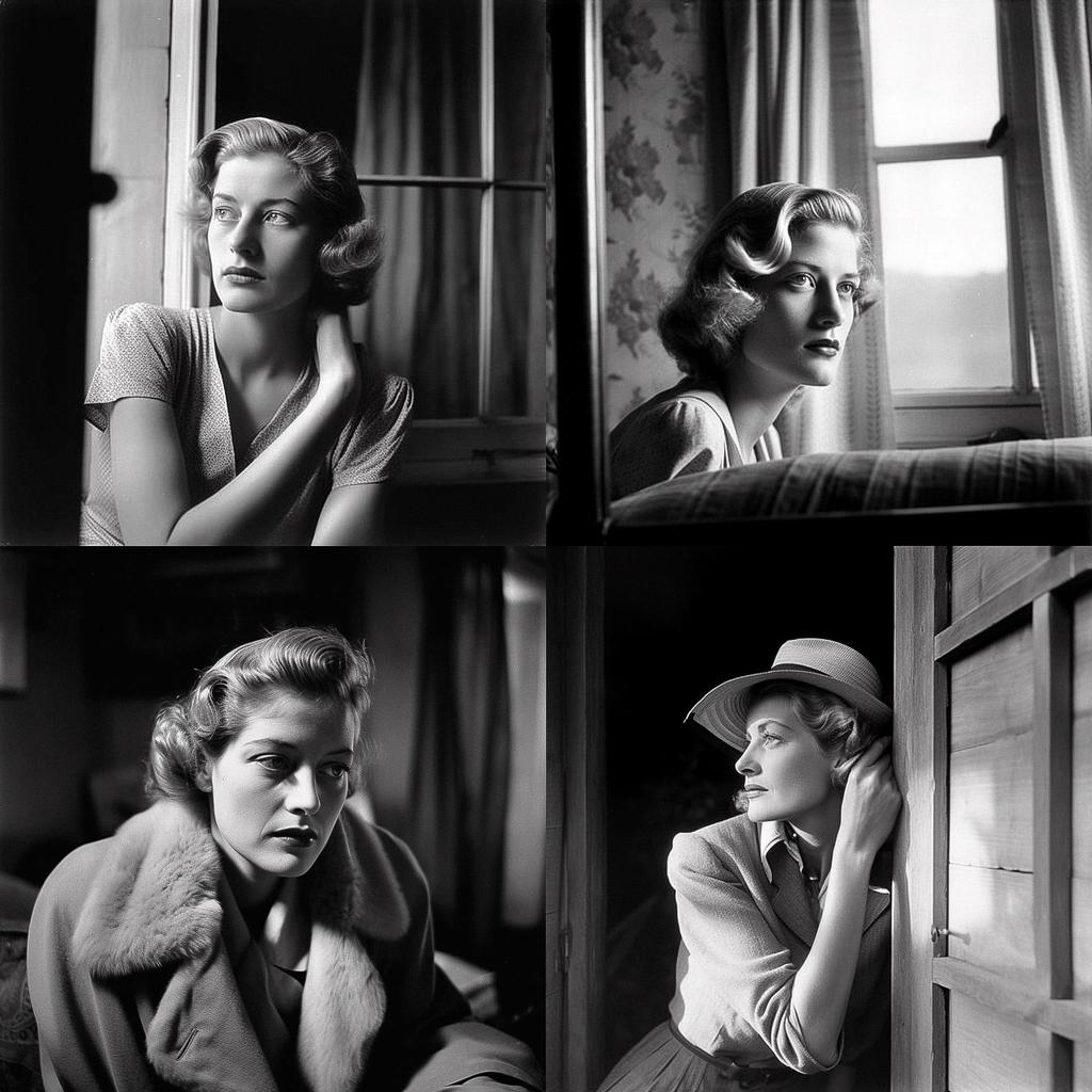 Lee Miller style, Midjourney V5, render 1 of 4