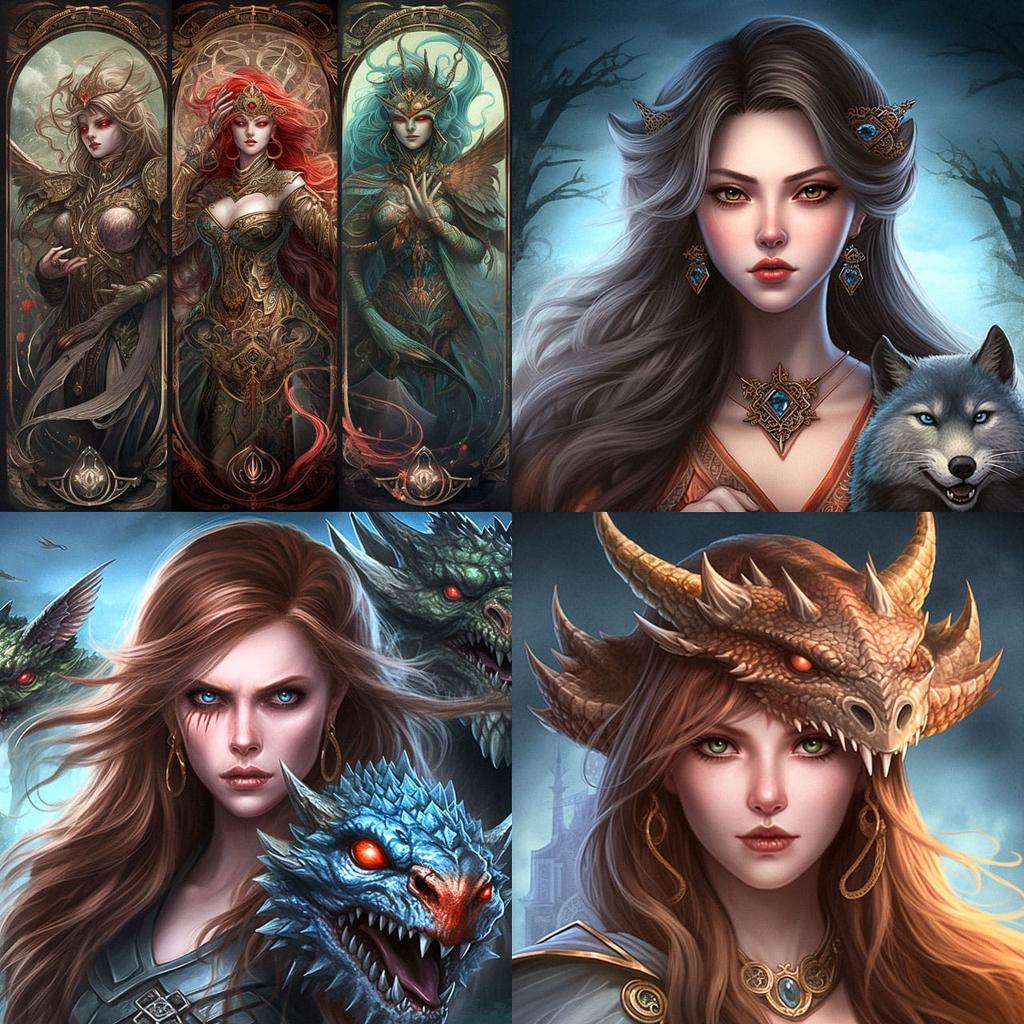 Legend of the Cryptids style, Midjourney V5, render 1 of 4