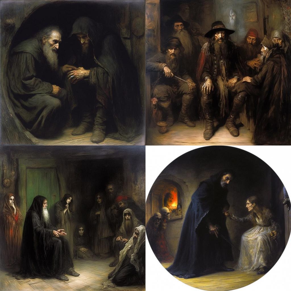 Leon Bonnat style, Midjourney V5, render 1 of 4