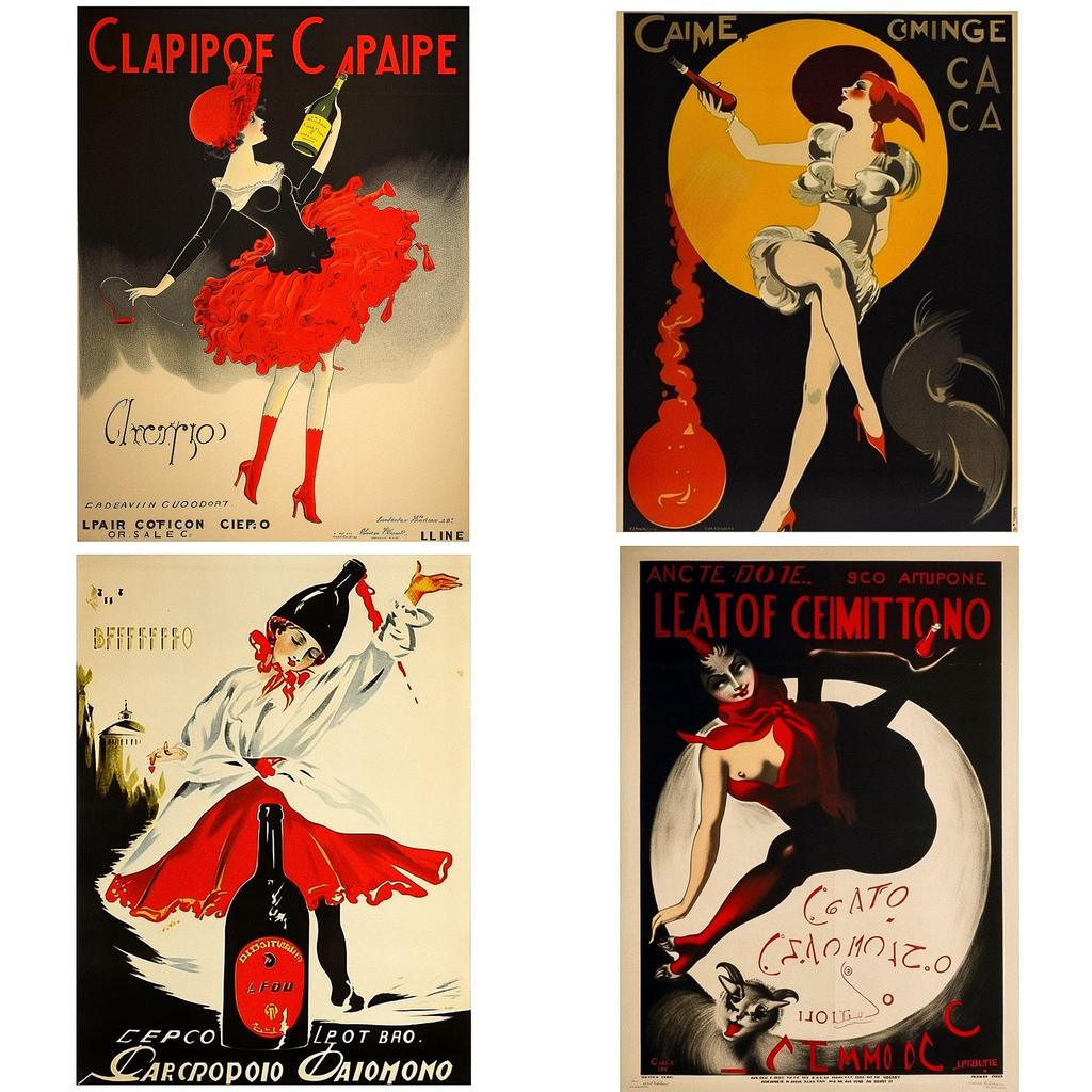 Leonetto Cappiello style, Midjourney V5, render 1 of 4