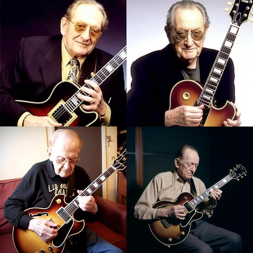 Les Paul style, Midjourney V5, render 1 of 4