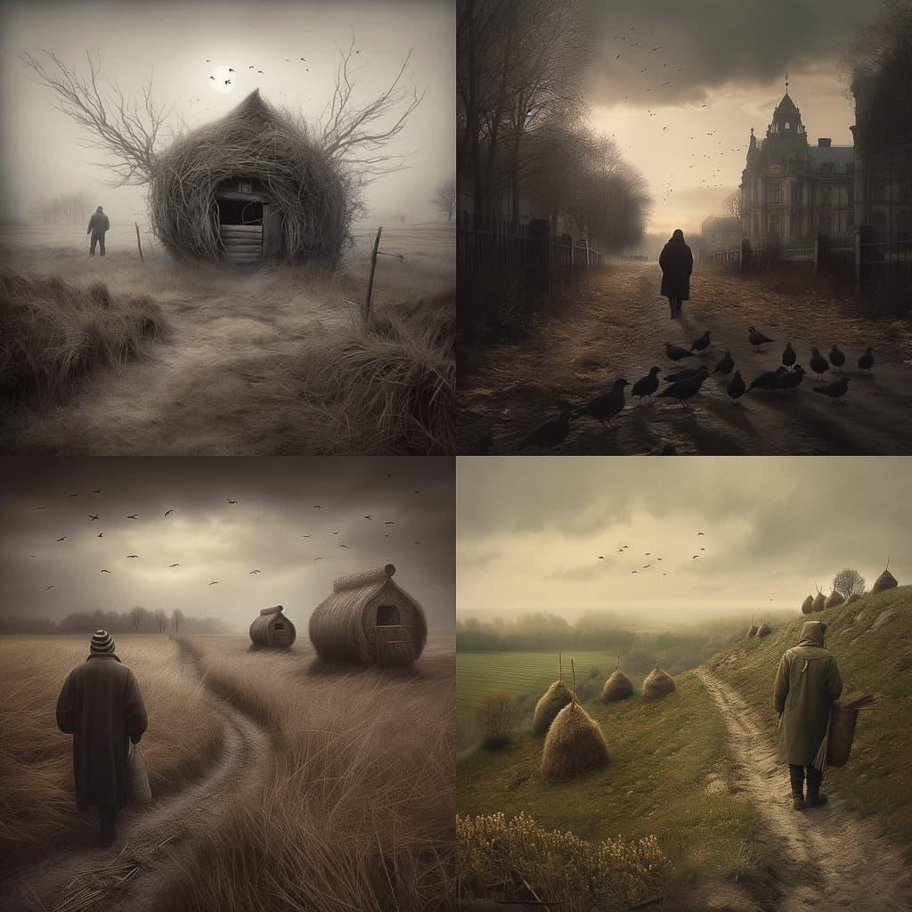 Leszek Bujnowski style, Midjourney V5, render 1 of 4