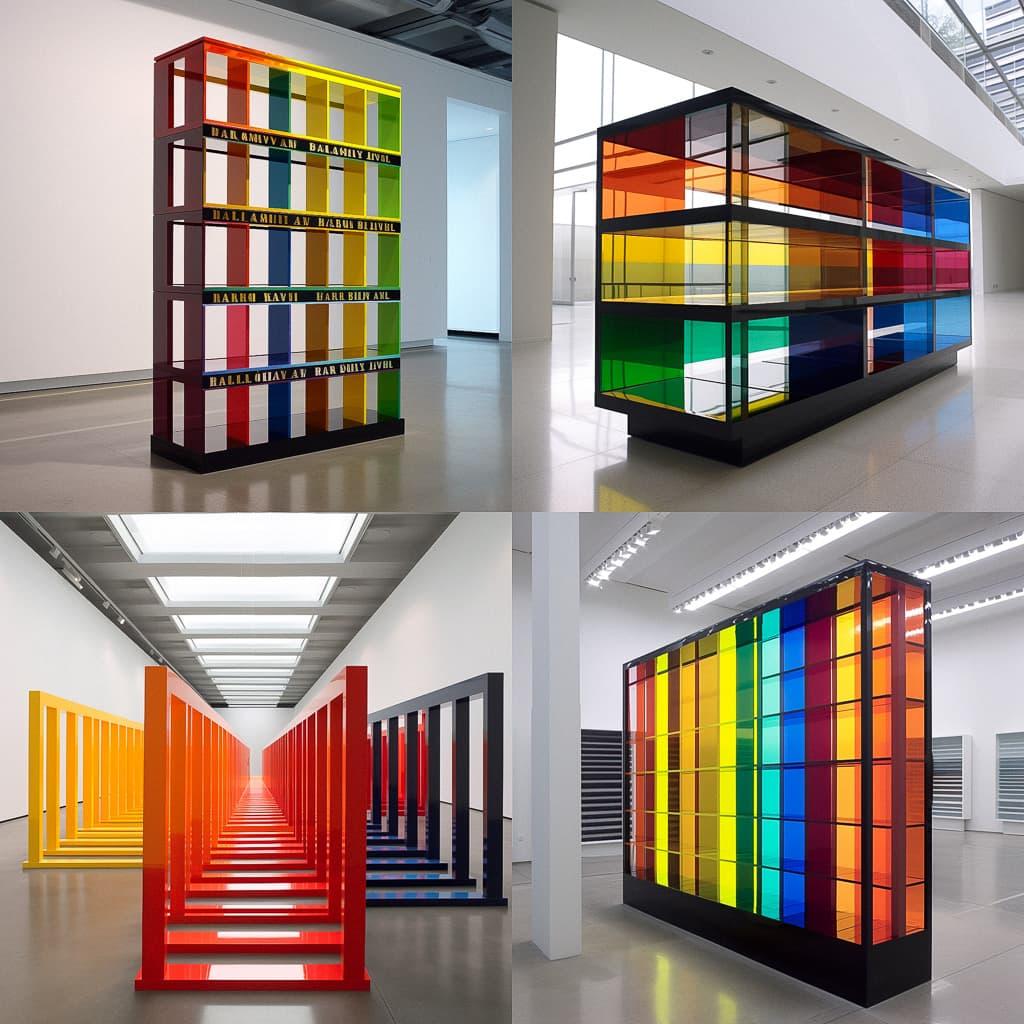 Liam Gillick style, Midjourney V5, render 1 of 4
