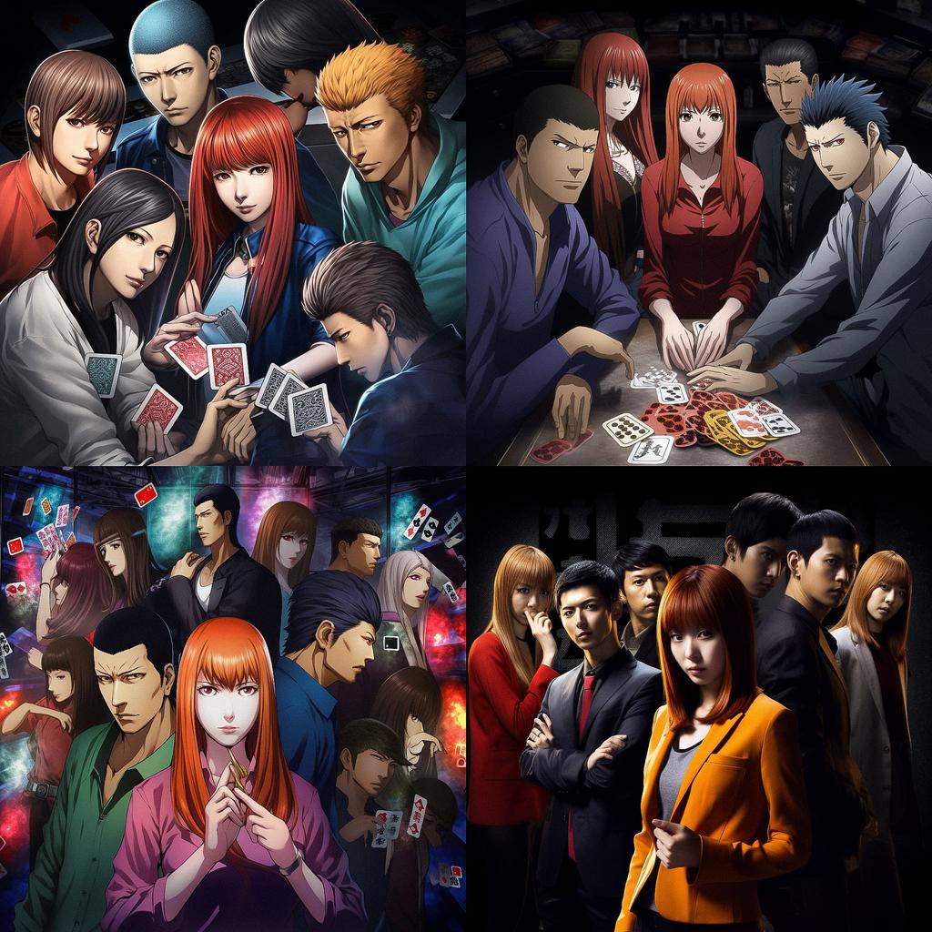 Liar Game style, Midjourney V5, render 1 of 4