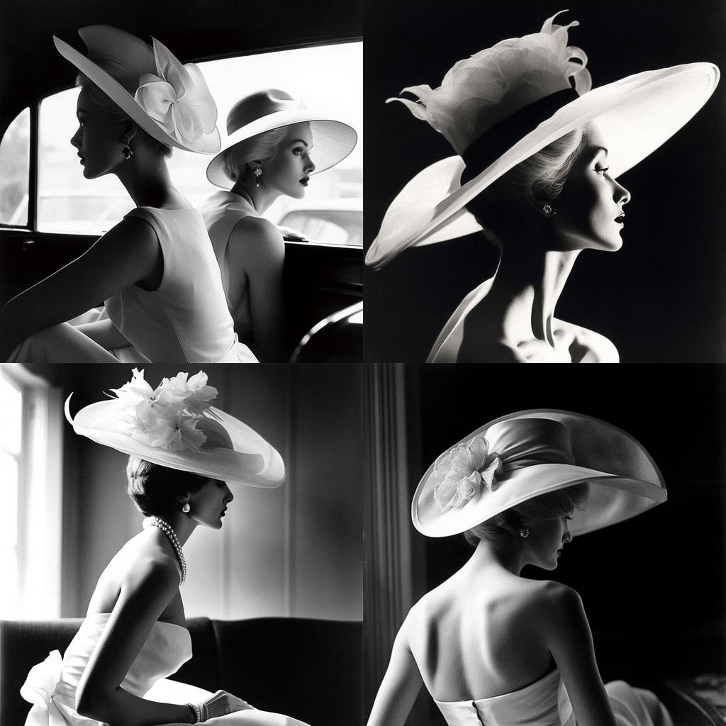 Lillian Bassman style, Midjourney V5, render 1 of 4