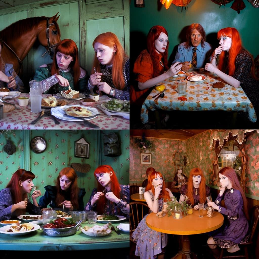 Lizzie Fitch style, Midjourney V5, render 1 of 4