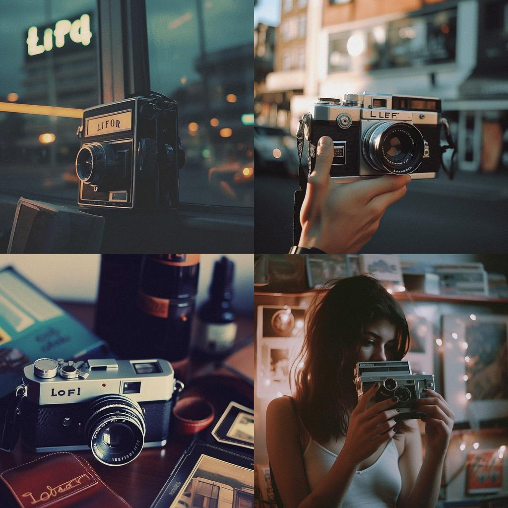 Lo-fi photography style, Midjourney V5, render 1 of 4