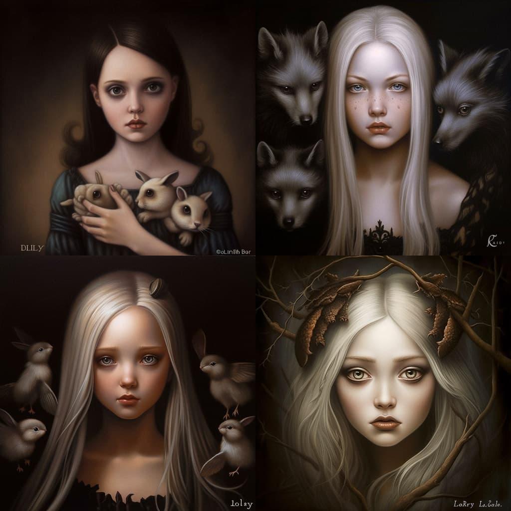 Lori Earley style, Midjourney V5, render 1 of 4