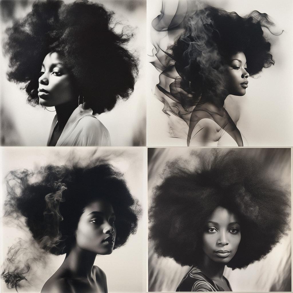 Lorna Simpson style, Midjourney V5, render 1 of 4