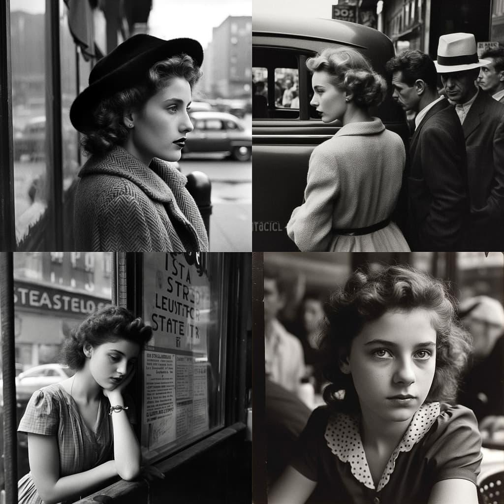 Louis Stettner style, Midjourney V5, render 1 of 4