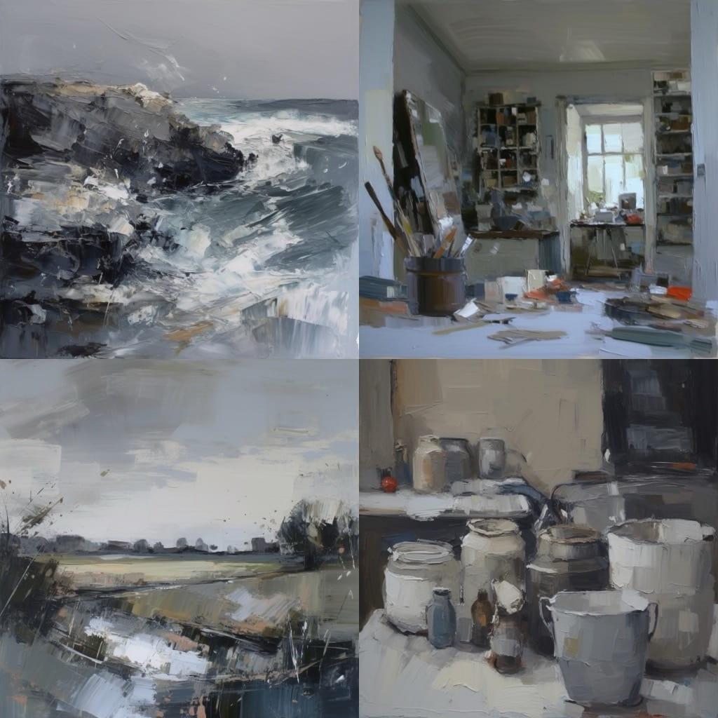 Louise Balaam style, Midjourney V5, render 1 of 4