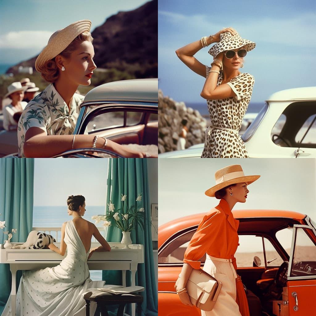 Louise Dahl-Wolfe style, Midjourney V5, render 1 of 4