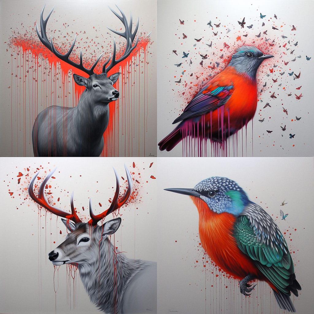 Louise McNaught style, Midjourney V5, render 1 of 4