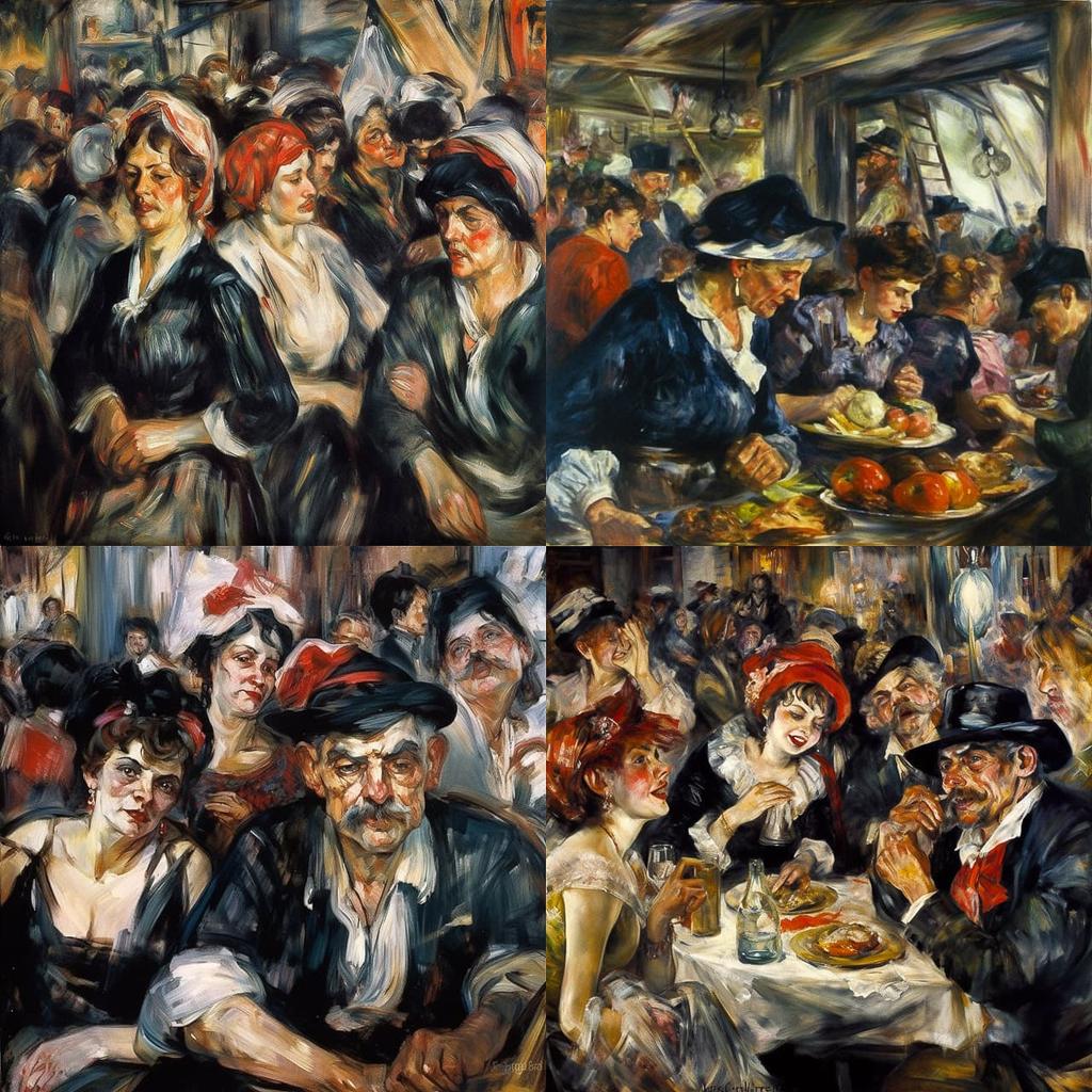 Lovis Corinth style, Midjourney V5, render 1 of 4