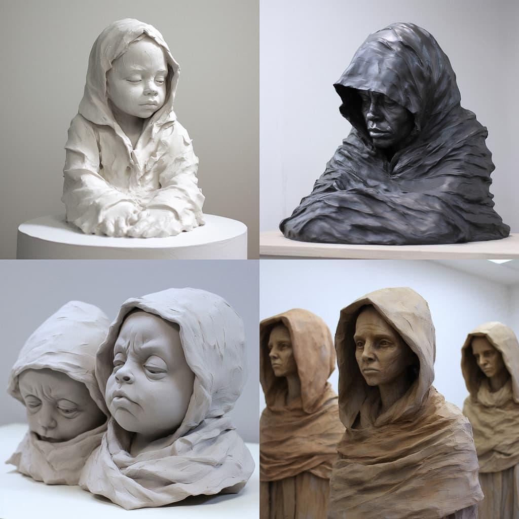 Lucy Glendinning style, Midjourney V5, render 1 of 4