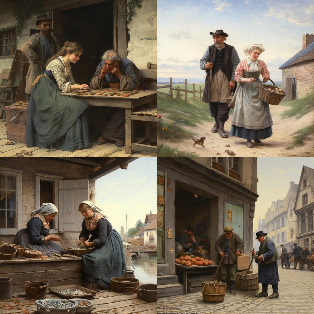 Ludwig Deutsch style, Midjourney V5, render 1 of 4