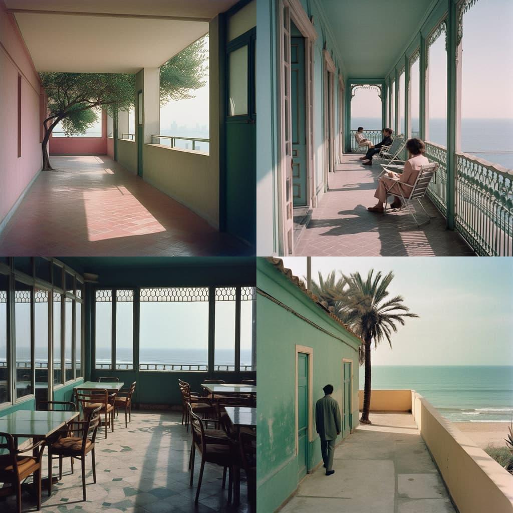 Luigi Ghirri style, Midjourney V5, render 1 of 4