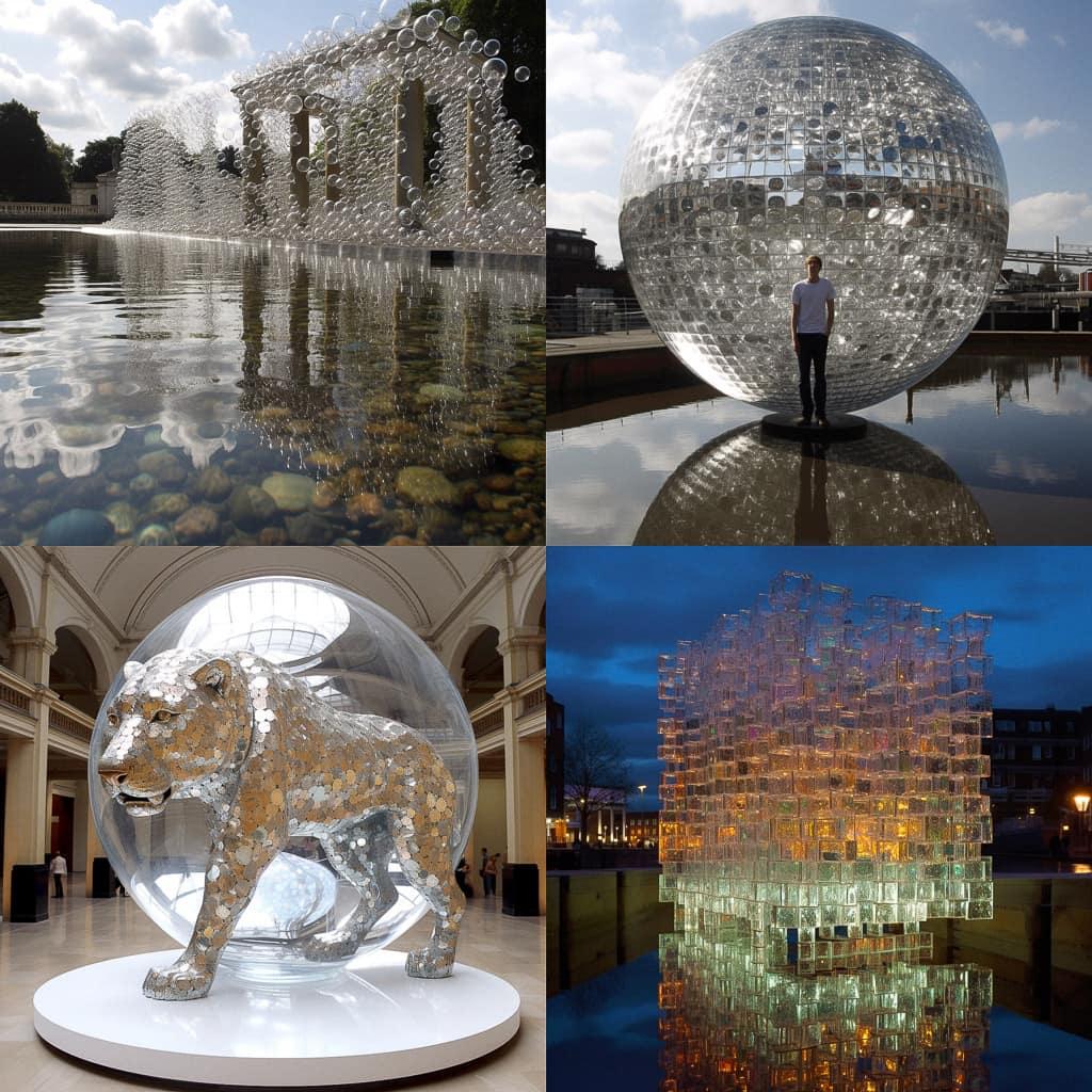 Luke Jerram style, Midjourney V5, render 1 of 4