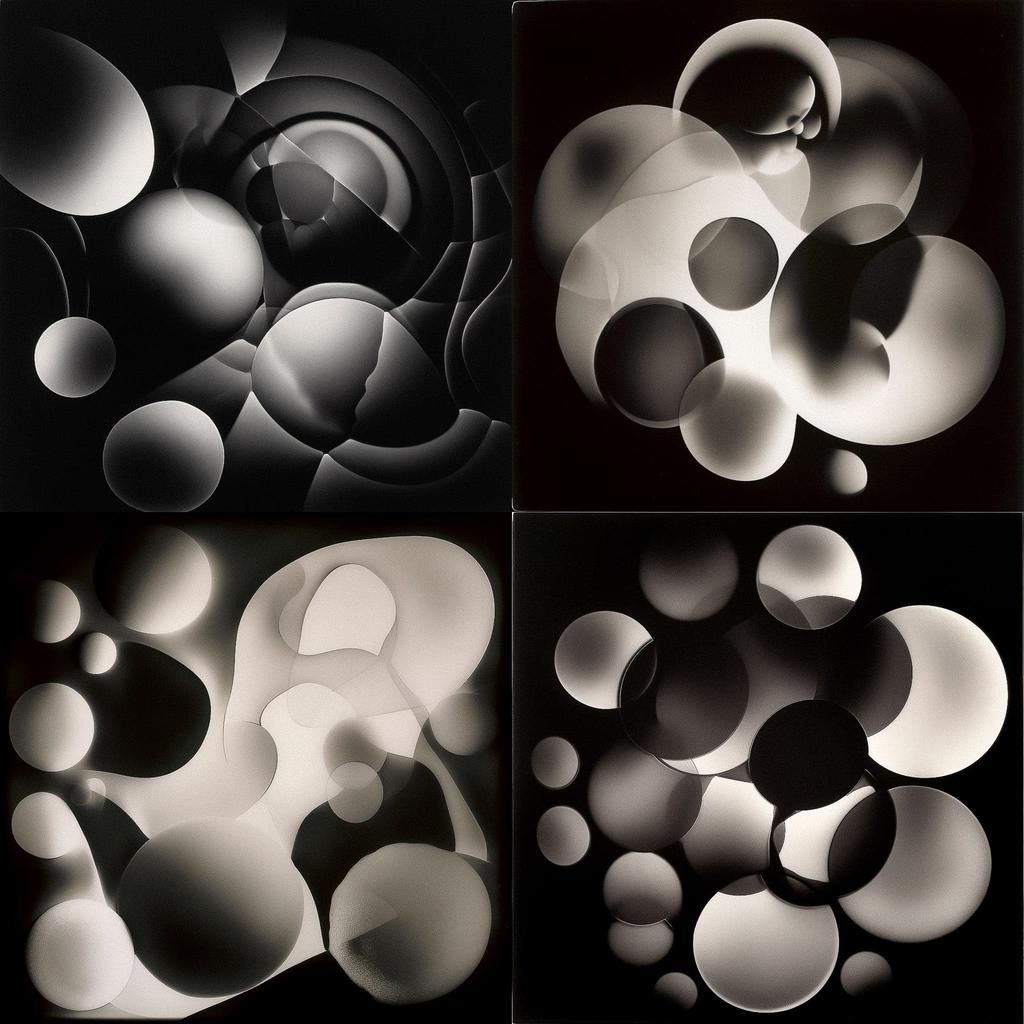 Luminogram style, Midjourney V5, render 1 of 4