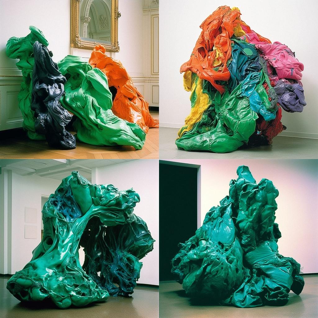 Lynda Benglis style, Midjourney V5, render 1 of 4