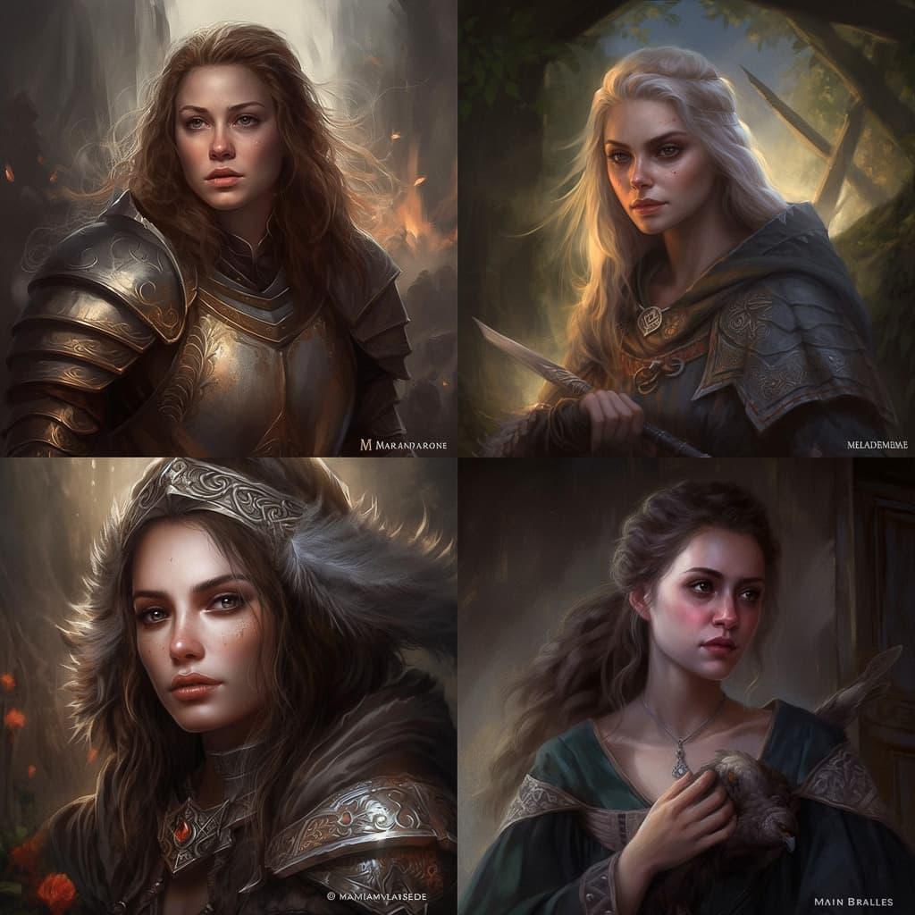 Magali Villeneuve style, Midjourney V5, render 1 of 4
