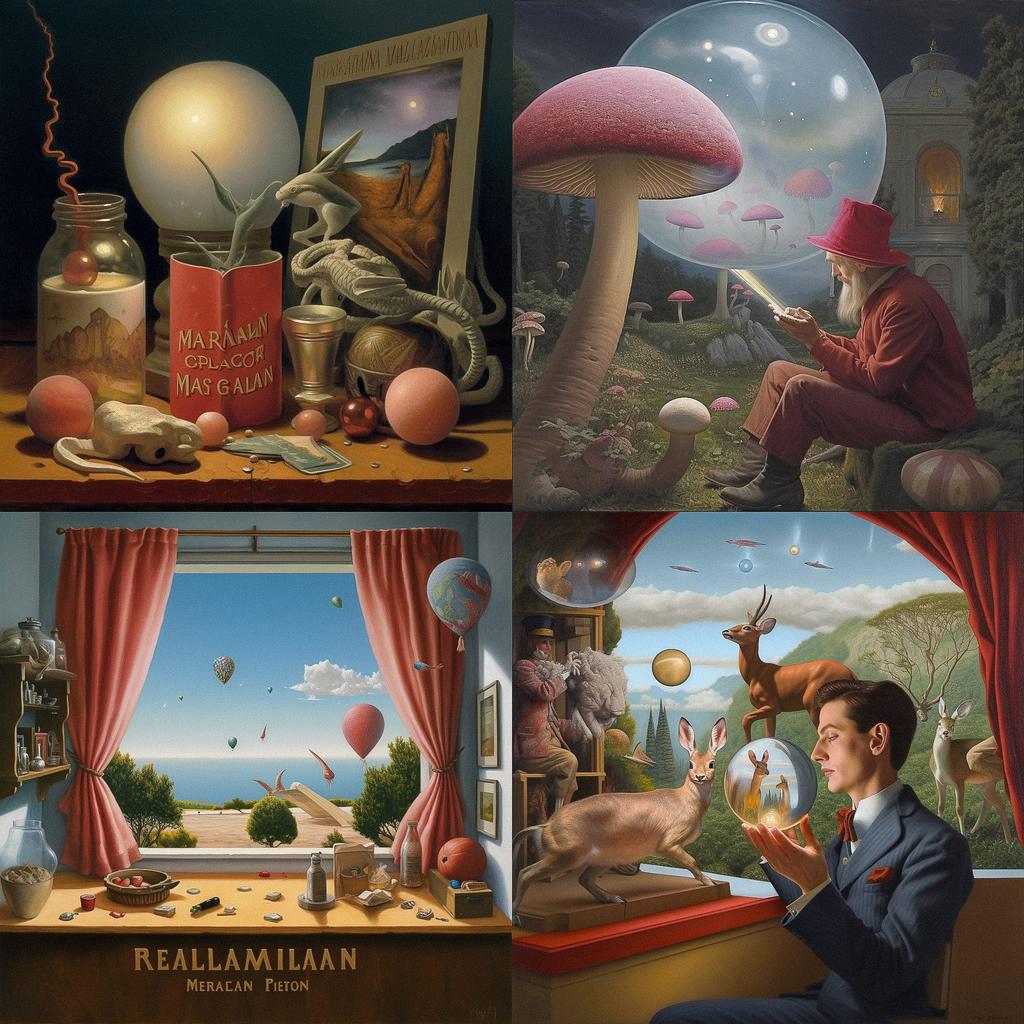 Magic realism style, Midjourney V5, render 1 of 4