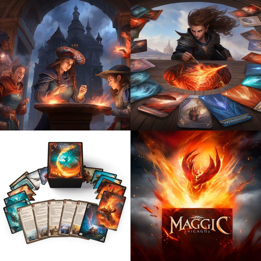 Magic: The Gathering style, Midjourney V5, render 1 of 4