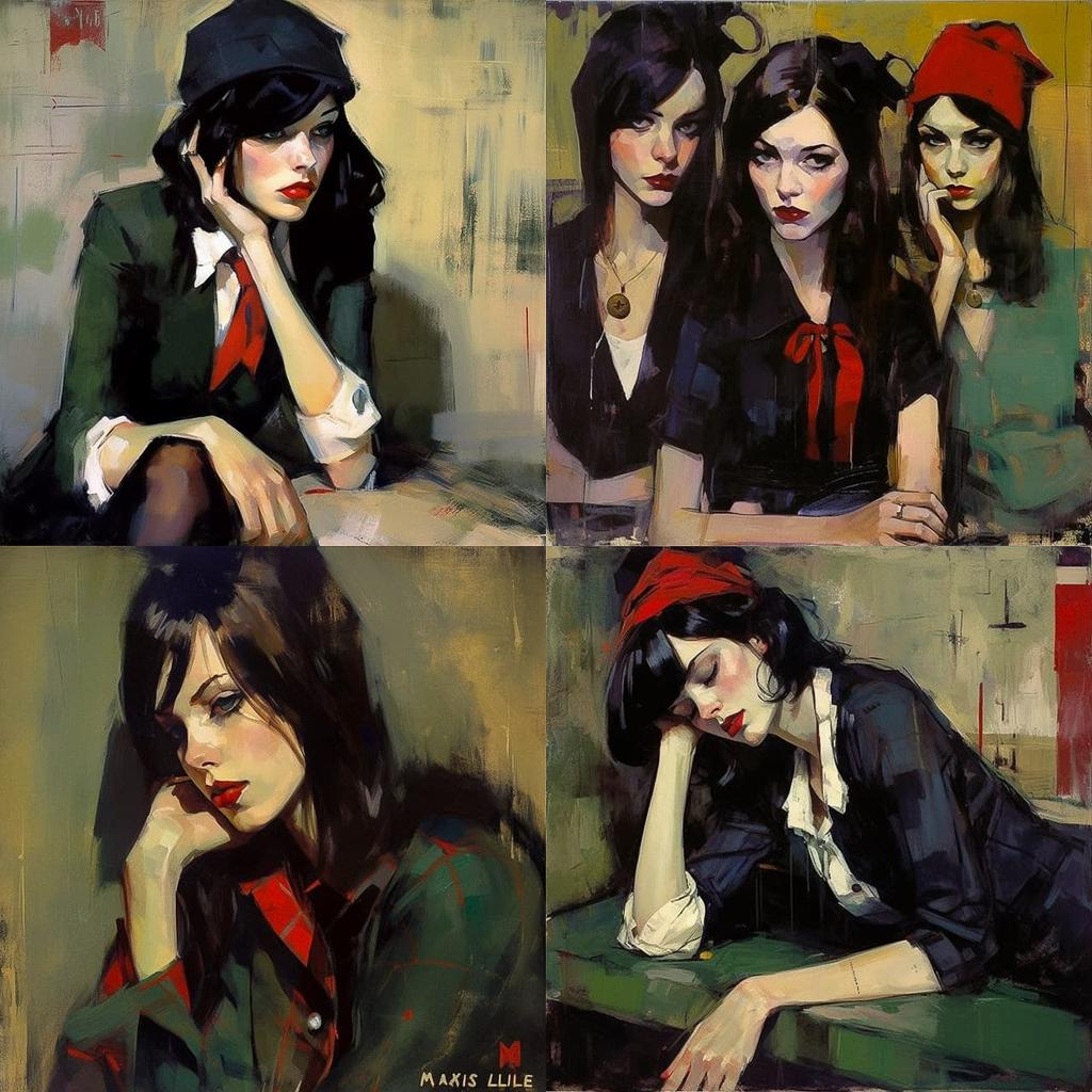 Malcolm Liepke style, Midjourney V5, render 1 of 4