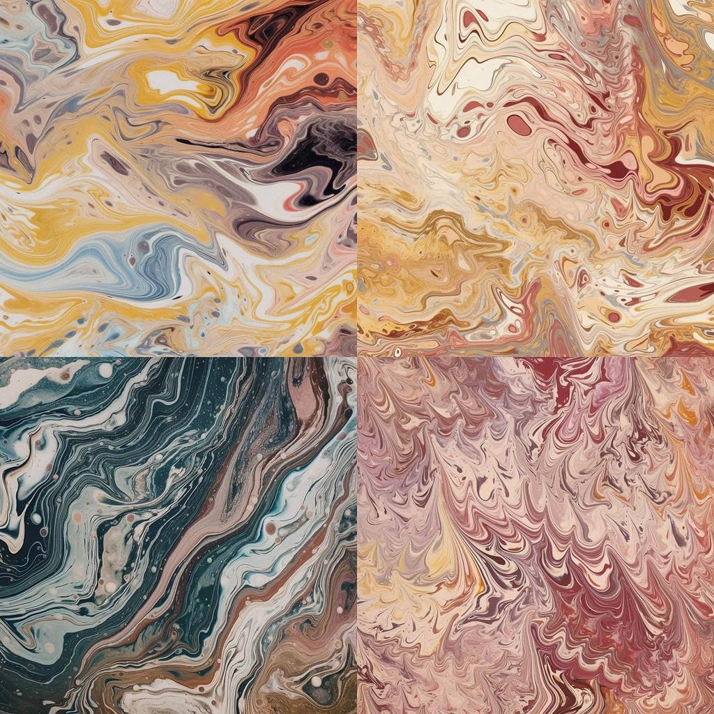 Marbled texture style, Midjourney V5, render 1 of 4