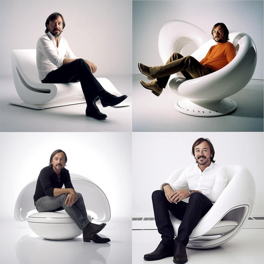 Marc Newson style, Midjourney V5, render 1 of 4