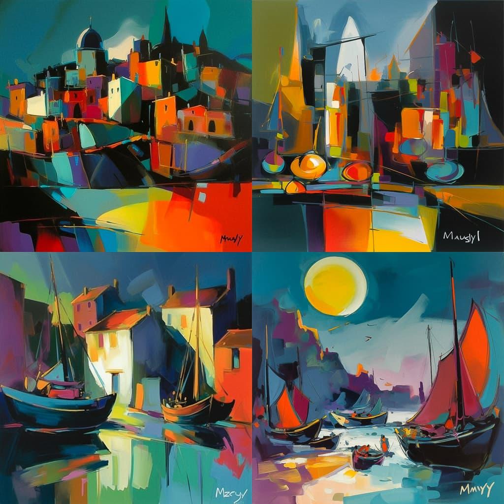 Marcel Mouly style, Midjourney V5, render 1 of 4