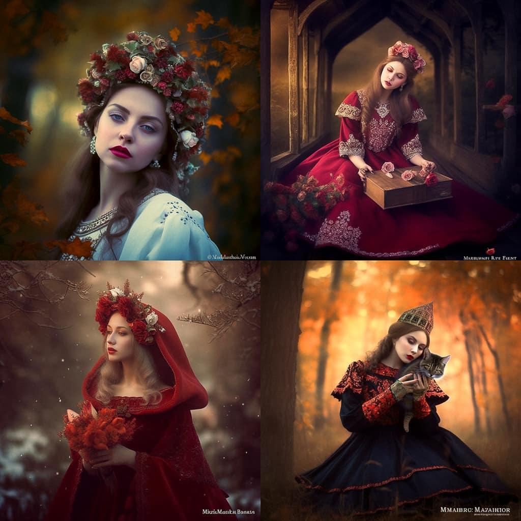 Margarita Kareva style, Midjourney V5, render 1 of 4