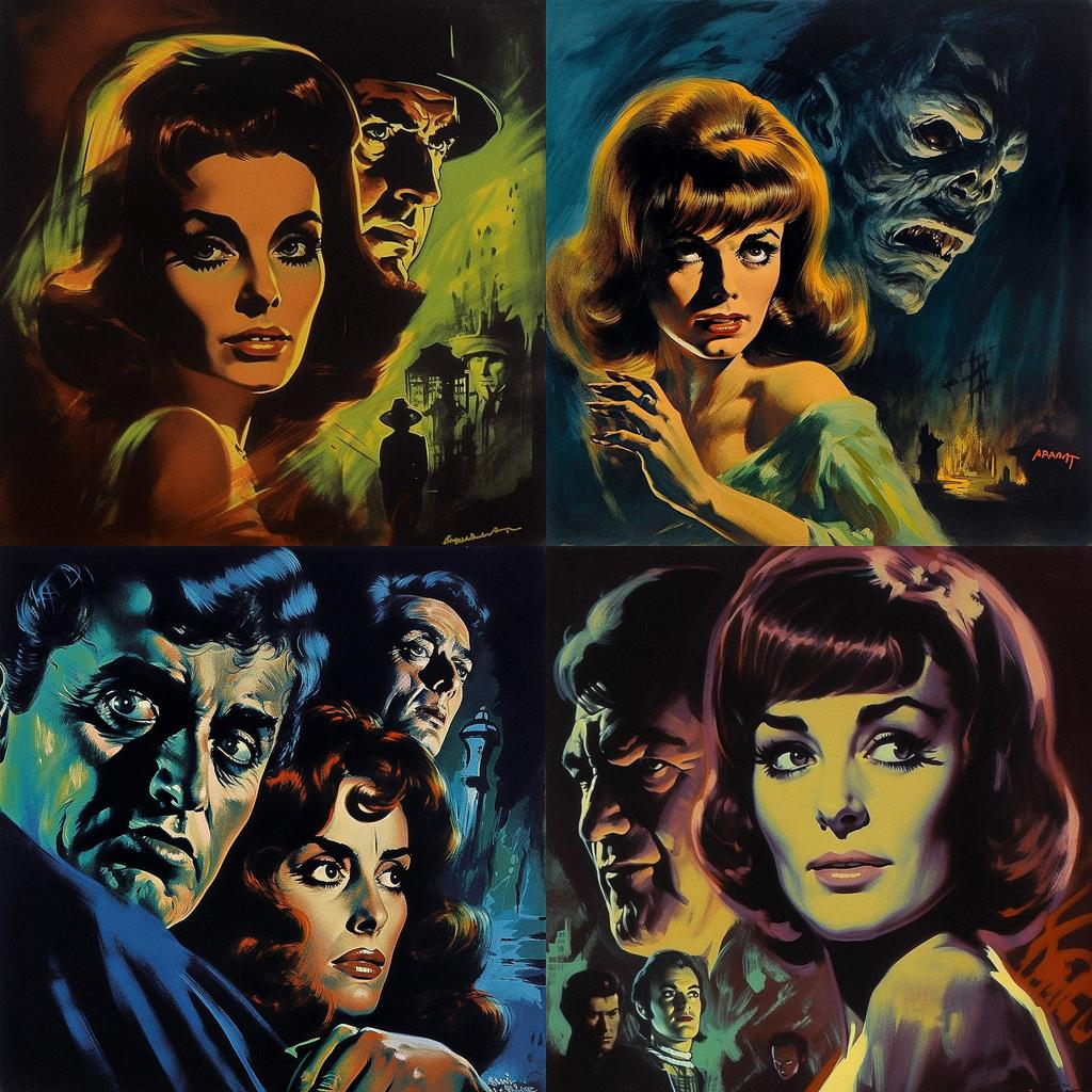 Mario Bava style, Midjourney V5, render 1 of 4