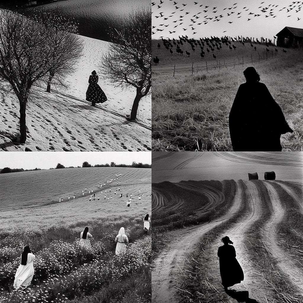 Mario Giacomelli style, Midjourney V5, render 1 of 4