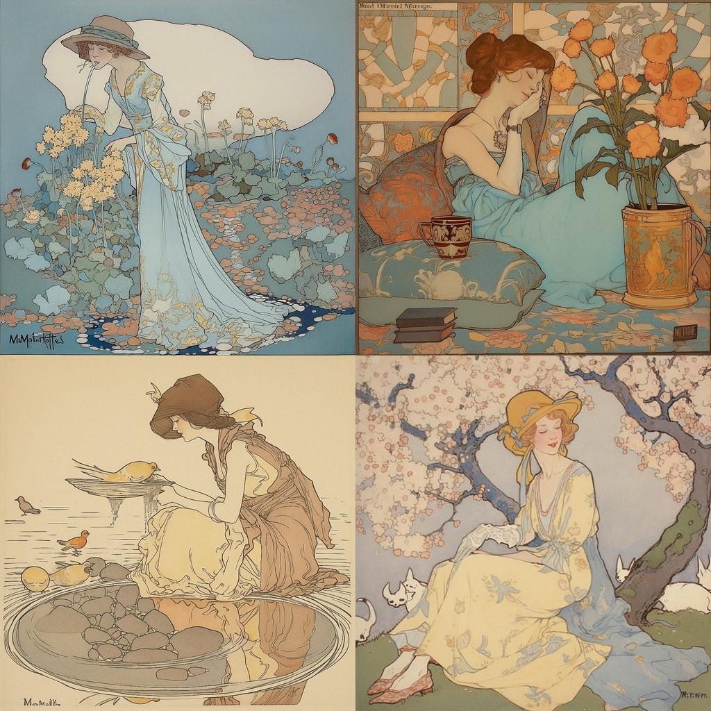 Marjorie Miller style, Midjourney V5, render 1 of 4