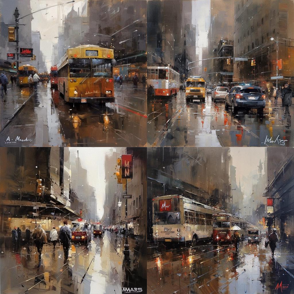 Mark Lague style, Midjourney V5, render 1 of 4