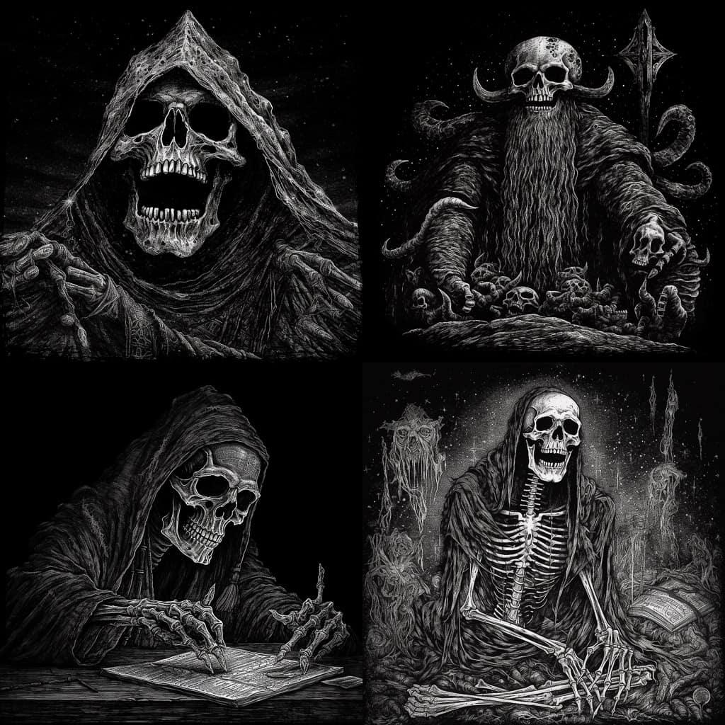 Mark Riddick style, Midjourney V5, render 1 of 4