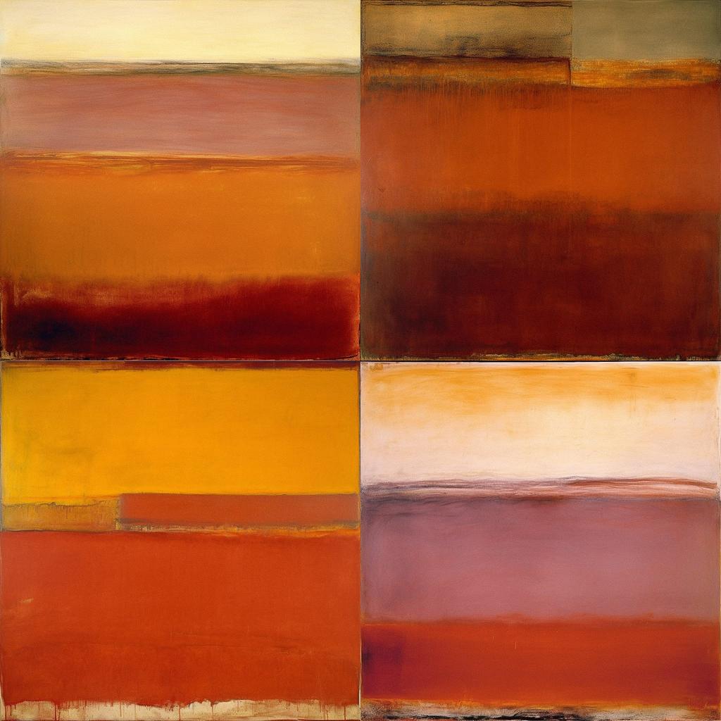 Mark Rothko style, Midjourney V5, render 1 of 4