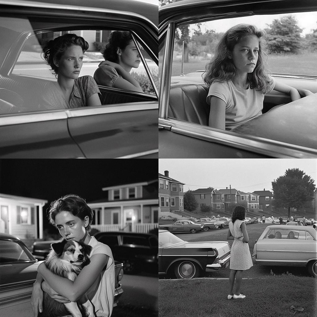 Mark Steinmetz style, Midjourney V5, render 1 of 4