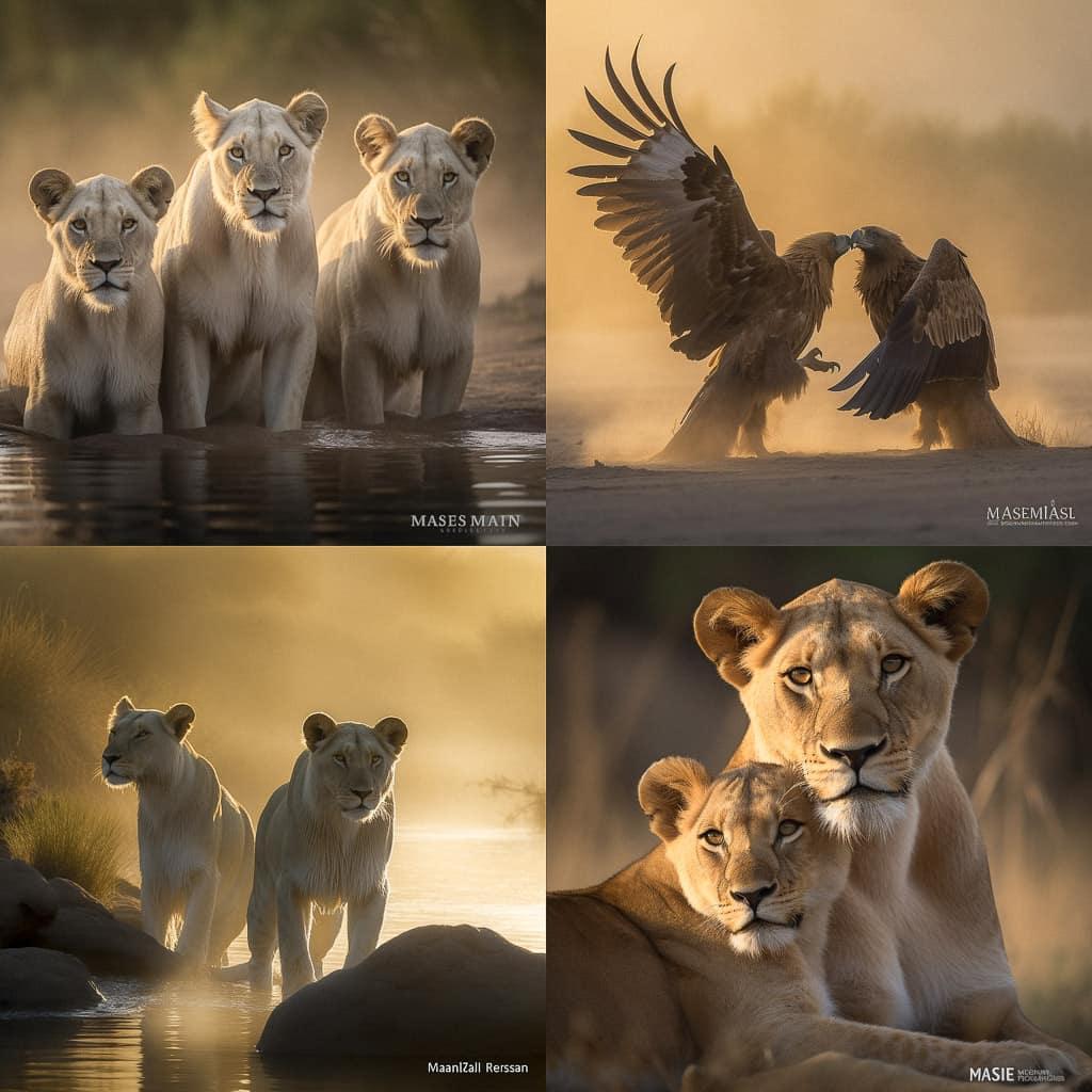 Marsel van Oosten style, Midjourney V5, render 1 of 4