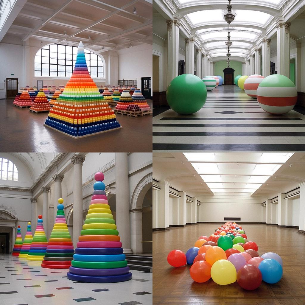 Martin Creed style, Midjourney V5, render 1 of 4