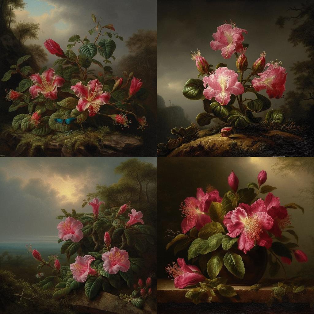 Martin Johnson Heade style, Midjourney V5, render 1 of 4