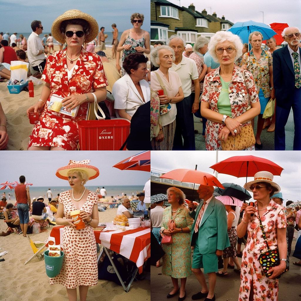 Martin Parr style, Midjourney V5, render 1 of 4