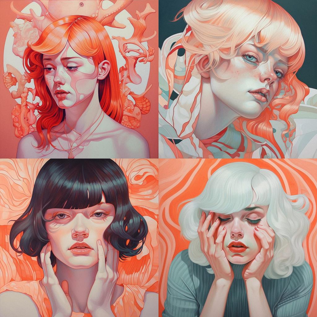 Martine Johanna style, Midjourney V5, render 1 of 4