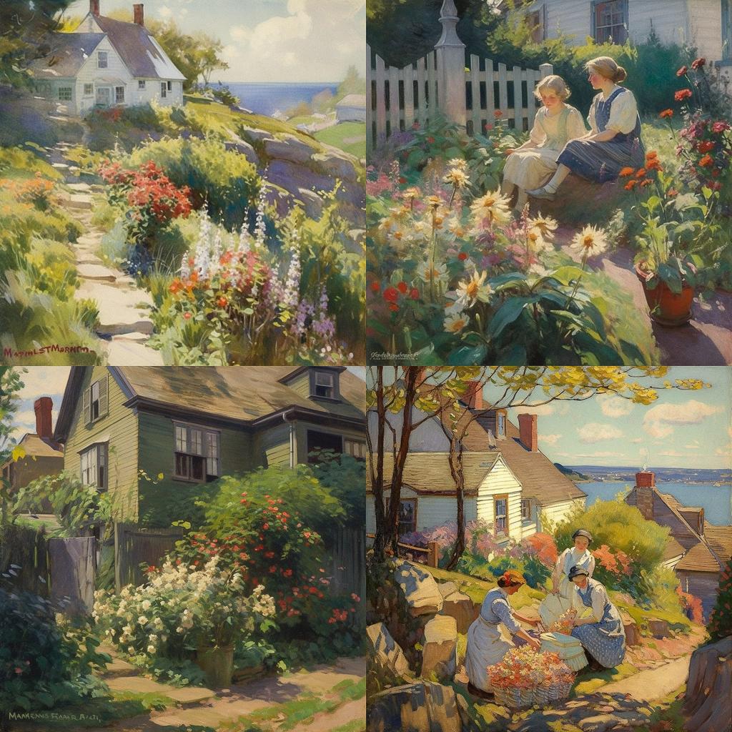 Mary Bradish Titcomb style, Midjourney V5, render 1 of 4