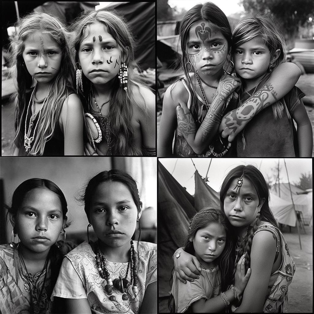 Mary Ellen Mark style, Midjourney V5, render 1 of 4