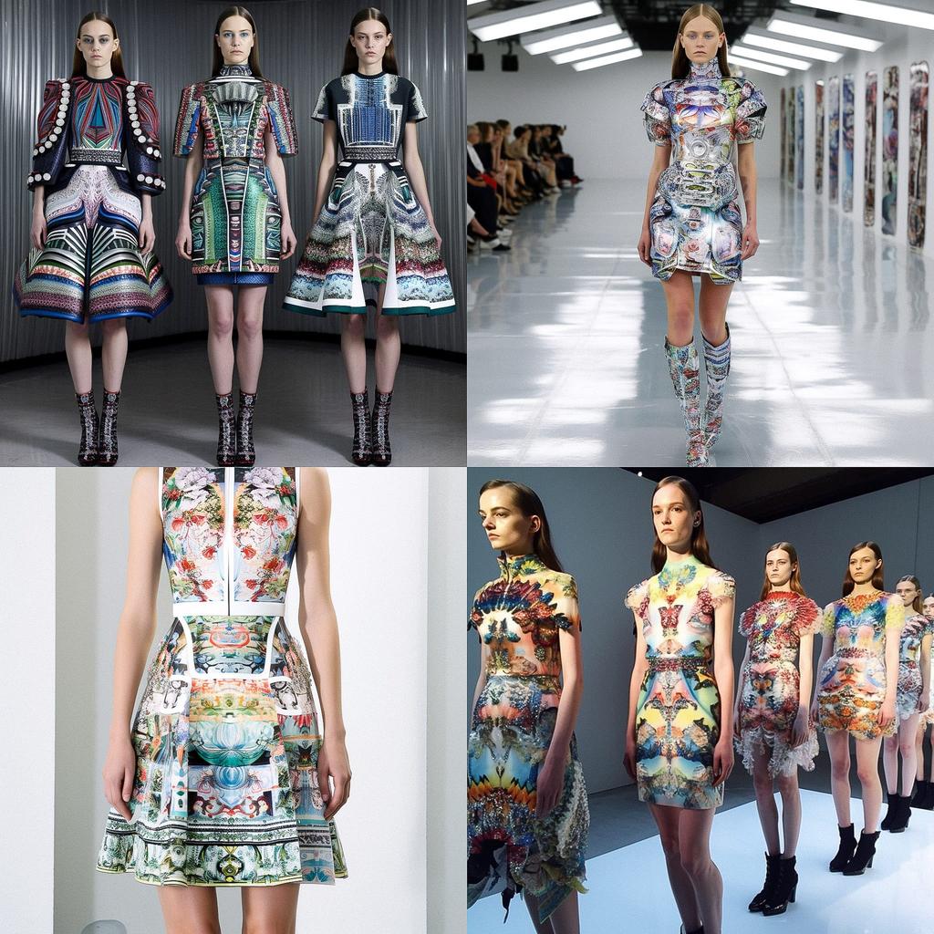 Mary Katrantzou style, Midjourney V5, render 1 of 4